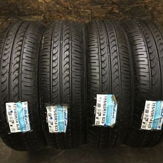新品 YOKOHAMA BluEarth AE-01F 175/65R14 14インチ 夏タイヤ 4本 デミオ コルト ベリーサ キューブ ブーン等　(VTL360) クレジットカード QR決済可能