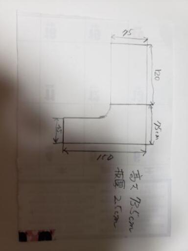 L字デスク！割と綺麗！買った時はめちゃくちゃ高かったです