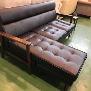 売れ筋 【愛品館八千代店】レトロ調 カウチソファ【愛八SF】