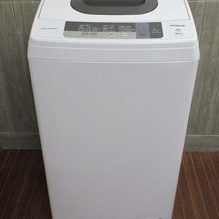 【ネット決済・配送可】ss1747　日立　全自動洗濯機　NW-5...