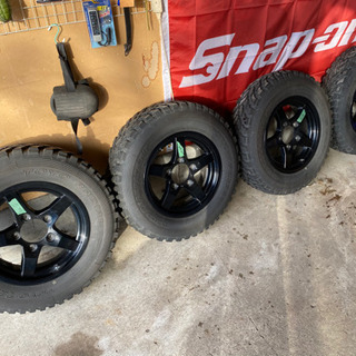 ジムニー用5.5J×16OFF22 トランパスMT 195R16 タイヤホイールセット