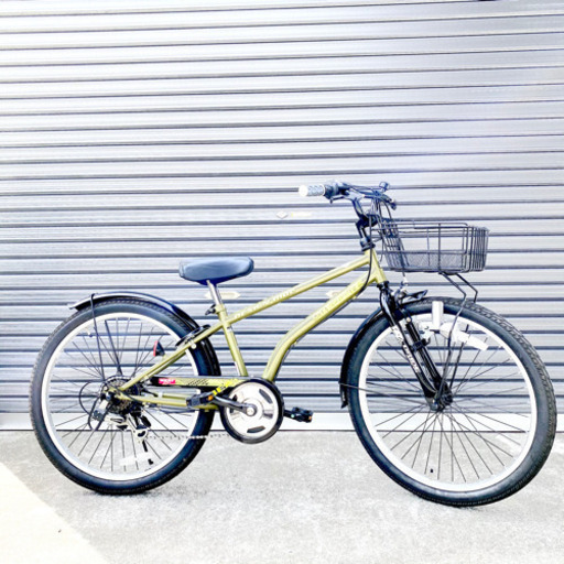 【美品】ドライド　ビート246-L 24インチ　色:カーキ 自転車
