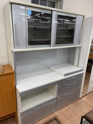 松田家具】レンジボード キッチン収納 食器棚 （幅156cm） www.altatec 