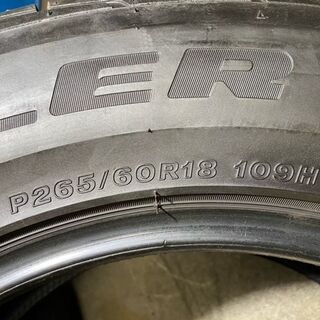 ブリジストン DUELER P265/60R18 109H バリ山4本中古