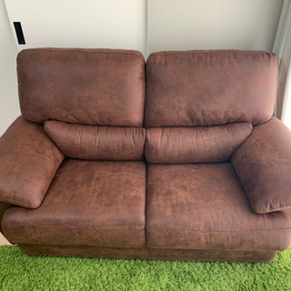 【交渉中】レザーテックスソファー