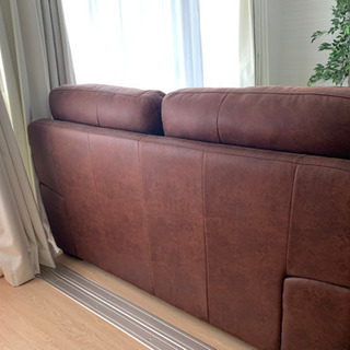 【交渉中】レザーテックスソファー