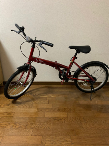 譲渡人決まりました)折りたたみ自転車 赤