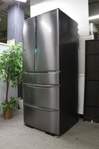 hパナソニック 6ドア NR-F607XV-SK 冷蔵庫 ロイヤルダークステンレス フレンチドア 2013年製! Panasonic 店頭取引大歓迎♪ R2994)