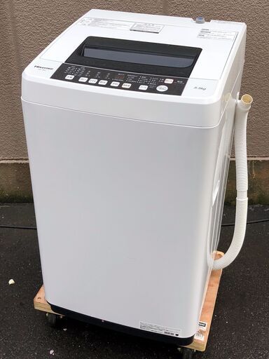 ㉝【6ヶ月保証付・税込み】2018年製 美品 ハイセンス 5.5kg 全自動洗濯機 HW-T55C【PayPay使えます】