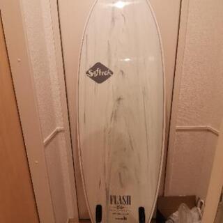 おねがいします買ってください笑サーフボードソフテックFLASH6\'0オクトパスデッキパット付き
