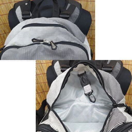 使用感少なめ★BURTON バートン リュック ak 29L カメラ・レンズ収納 背中開き バックパック ストライプ 26902 87380 アウトドア カメラマン向け ☆ PayPay(ペイペイ)決済可能 ☆ 札幌市 豊平区 平岸 アウトレットモノハウス BURTON（バートン） バックパック ak Dispatcher 25L / TRUE BLACK