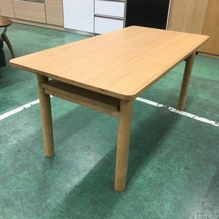 トレファク吉川店】無印良品 ミドルテーブル ナチュラル オーク材