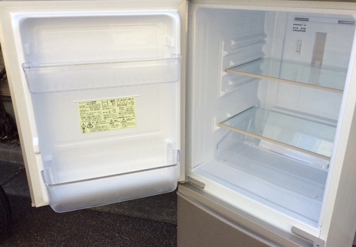 RKGRE-676】特価！シャープ/137L 2ドア冷凍冷蔵庫/SJ-14E7-KW/中古品