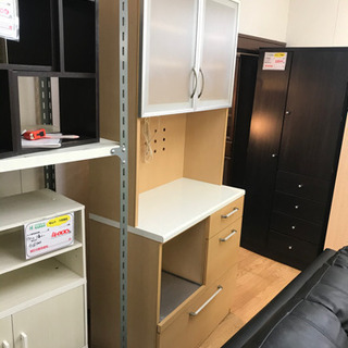 【リサイクルショップ八光　田上店　配達・設置OK】ナチュラルベージュ　食器棚 リサイクルショップ八光 田上店 配達・設置OK】ナチュラルベージュ 食器棚