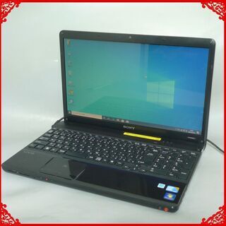 【送料無料】SSD128GB ブラック 1台限定 ノートPC 中古良品 15.5型 SONY VPCEB28FJ Core i3 4GB DVDRW 無線 カメラ Windows10 LibreOffice 送料無料】SSD128GB ブラック 1台限定 ノートPC 中古良品 15.5型 SONY