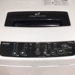 【値下】ハイアール洗濯機 4.2kg JW-K42H