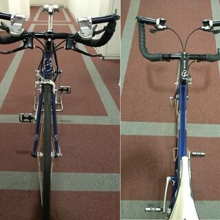 カスタム(希少) 変速ブルホーンロードバイク GT ZR50 2x9速