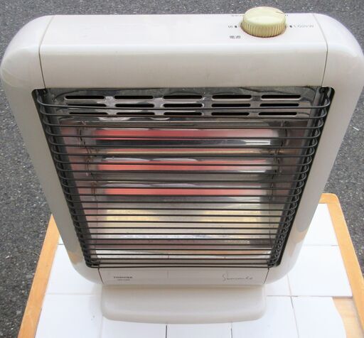 ☆東芝 TOSHIBA SR-1162 電気ストーブ Sunsmile 昭和レトロ◆3段階切替で芯から暖か