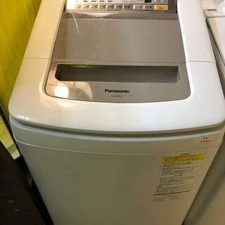 ☆中古 激安! 　Panasonic パナソニック　乾燥機付き全自動洗濯機　8.０kg 　NA-FD80H3　 KD002　￥33,800円！! ☆中古 激安! Panasonic パナソニック 乾燥機付き全自動洗濯機 8.0kg