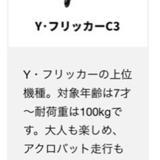 【ネット決済】yフリッカー　C3 大人用　子供用　2人乗りも✨