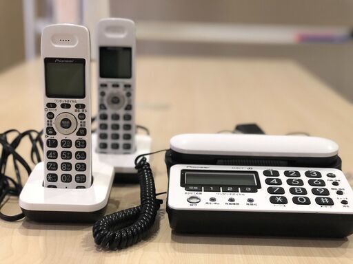 【お取引決定しました】Pioneer パイオニア 留守番 電話機 子機２台タイプ