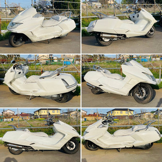 オールホワイトカラー‼︎【YAMAHA マグザム】LEDブルー‼︎ エアロパーツ‼︎