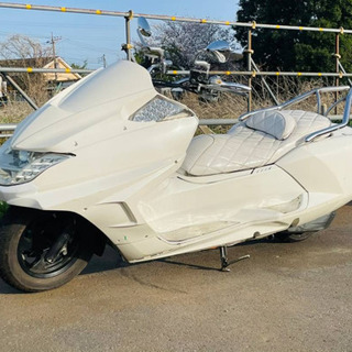 オールホワイトカラー‼︎【YAMAHA マグザム】LEDブルー‼︎ エアロパーツ‼︎