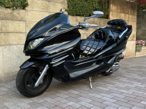 カチアゲマフラー‼︎【YAMAHA マジェスティ】爆音スピーカー４発‼︎ LED付