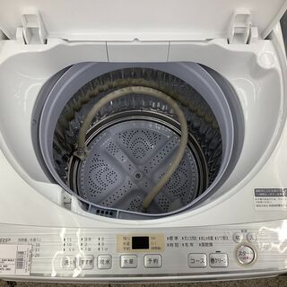 一年保証付き！　SHARP 洗濯機　ES-GE6C　2019年製　6.0㎏ 一年保証付き！ SHARP 洗濯機 ES-GE6C 2019年製 6.0㎏ 【公式通販】