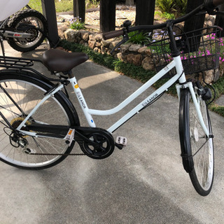 【ネット決済】自転車26インチ白3段ギア付き