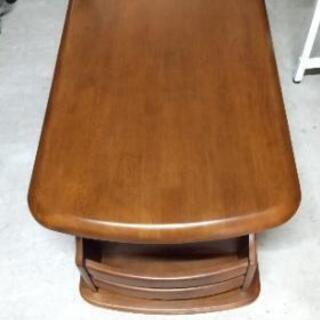 【中古品】収納付き木製ローテーブル
