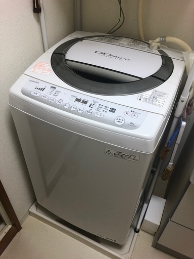 TOSHIBA 全自動洗濯機8kg　ホワイト　AW -80DM（W）