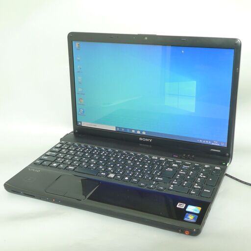送料無料 ノートパソコン 中古動作良品 15.5型 SONY VAIO VPCEB4AGJB Core i3 4GB 320GB DVDRW 無線Lan Bluetooth Windows10 Office
