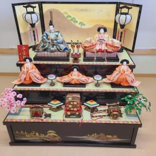 家具 【中古】雛人形 三段