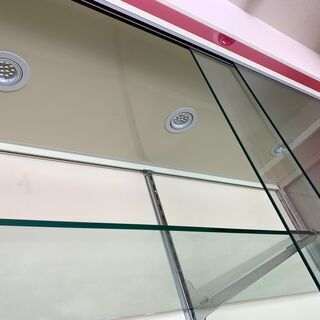 LED照明付 店舗用 開業用 ガラスケース ショーケース 陳列棚 強化 