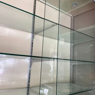 LED照明付 店舗用 開業用 ガラスケース ショーケース 陳列棚 強化