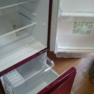 アクア（AQUA）AQR-16E（R） ルージュ 2ドア冷蔵庫 157L 2016年製