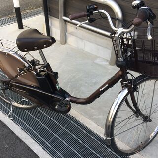 地域限定送料無料　ビビ　DX　16AH　子供乗せ　シルバー　神戸市　電動自転車 地域限定送料無料 パナソニック ビビ DX 新基準 子供乗せ 16AH 茶