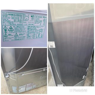 2019年製 シャープ SHARP 冷蔵庫(幅60.0cm) 350L 両開き 3ドア シルバー系 SJ-W351E-S[0331c)