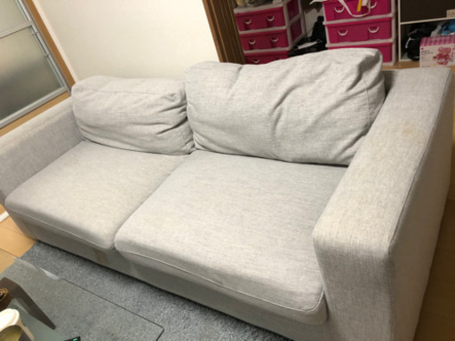 中古 リビンズ山根購入3人掛けソファー Futuro 岸本のソファ 3人掛けソファ の中古あげます 譲ります ジモティーで不用品の処分