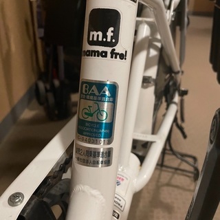 チャイルドシート付き自転車　