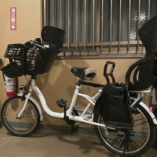 チャイルドシート付き自転車