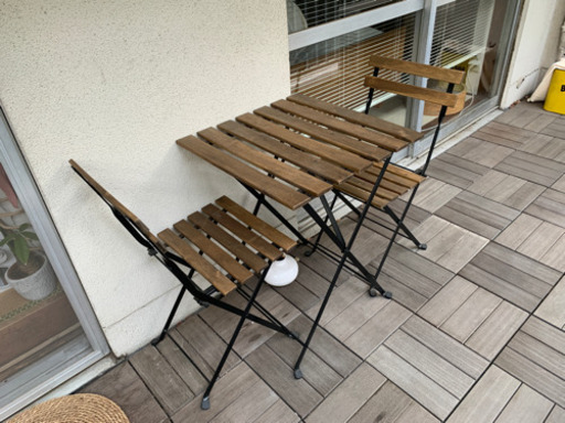 IKEA バルコニー テーブル TÄRNÖ テルノー TARNO