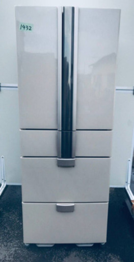⑤‼️447L‼️1432番 シャープ✨ノンフロン冷凍冷蔵庫✨SJ-X450R-C‼️
