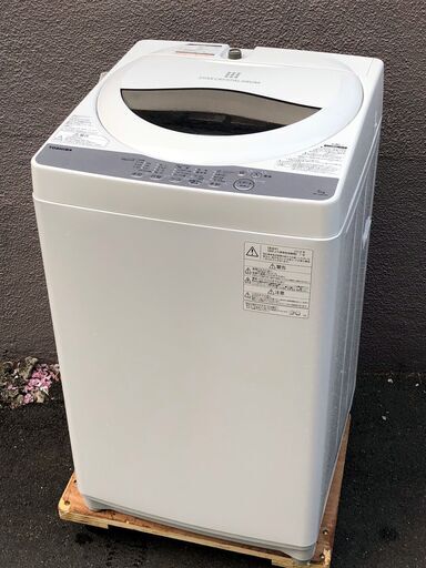 ⑭【6ヶ月保証付・税込み】東芝 5kg 全自動洗濯機 AW-5G6 18年製【PayPay使えます】