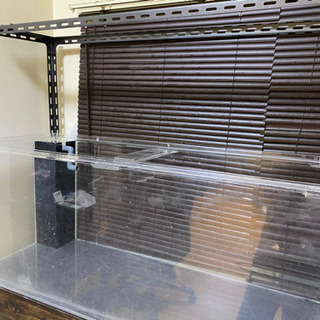 1200アクリルオーバーフロー水槽 オーバーフロー水槽単品（1200×600×450mm）｜すいそうやさん