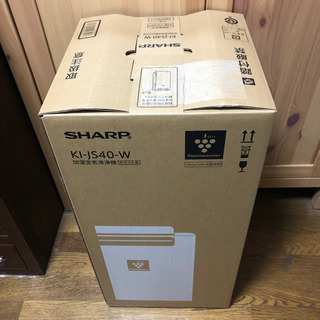 新品未開封 シャープ 加湿空気清浄機 KI-JS40W 加湿器 空気清浄機 コンパクトサイズ KI-JS40-W