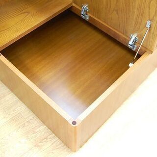 カリモク コーナーテーブル 幅75×奥行75×高さ62cm 収納付き 木製 ブラウン系 karimoku 札幌市 清田区 平岡 カリモク コーナーテーブル 幅75×奥行75×高さ62cm 収納付き 木製