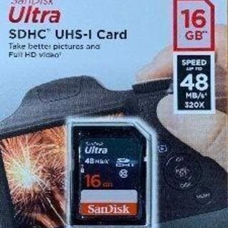 【新品】SanDisk SDHC UHS-I カード 16GB