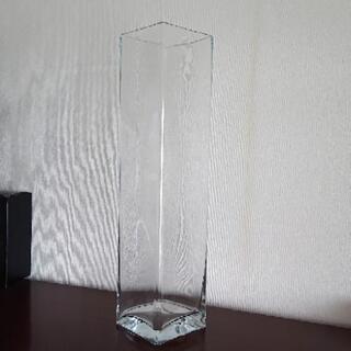 大型  ガラス製 フラワーベース 花瓶 